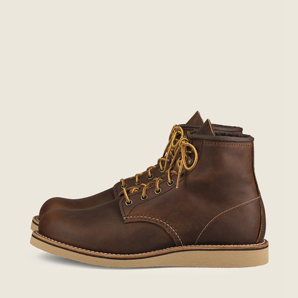 Botas Red Wing Heritage Hombre Marrom Oscuro - Rover - 6-Inchr Rough & Tough Cuero - 659-QIAGNY